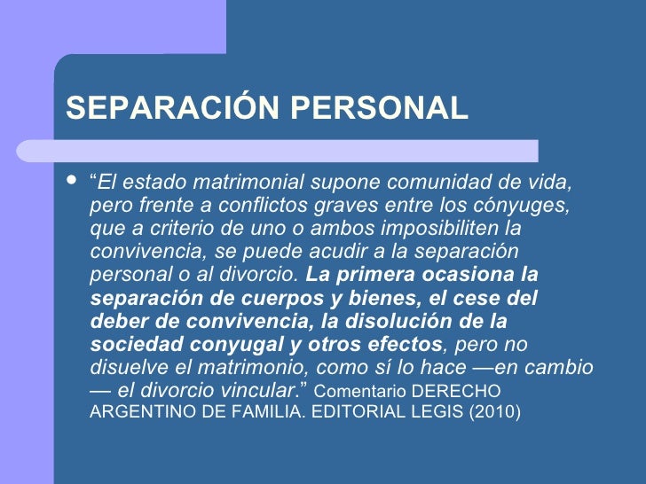 Separación