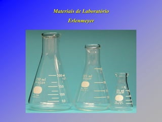 Materiais de Laboratório
Erlenmeyer
 