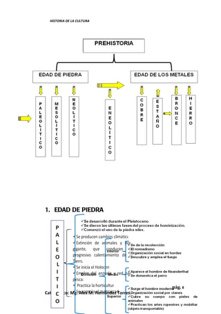 HISTORIA DE LA CULTURA




1. EDAD DE PIEDRA




                                             pág. 8
Catedrático: Mg. Alex M. Hernández Torres.
 