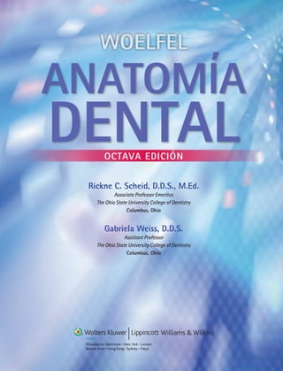 Prefacio a la Octava Edición
El principal objetivo de Woelfel. Anatomía dental es servir     yen nuevas ilustraciones sobr...