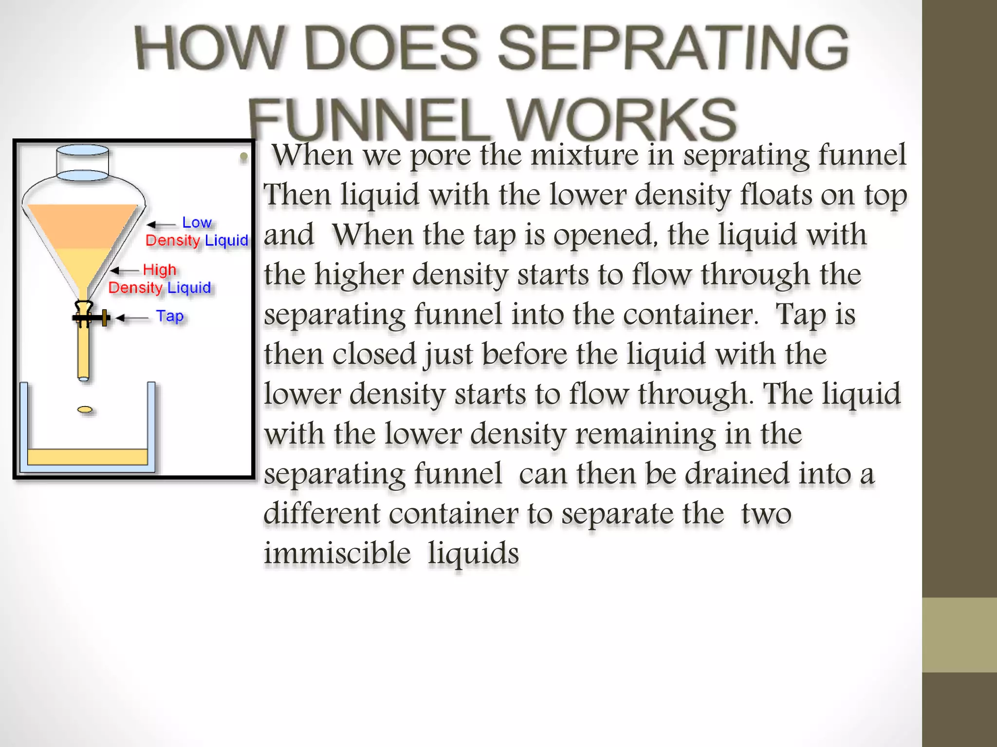 Separating funnel | PPTX