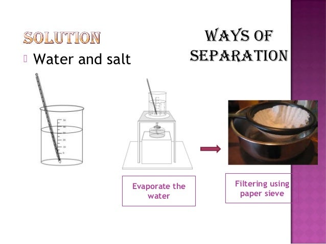 Separating Materials