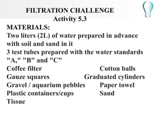 Separating Mixtures Filtration.ppt Grade 6 | PPTX