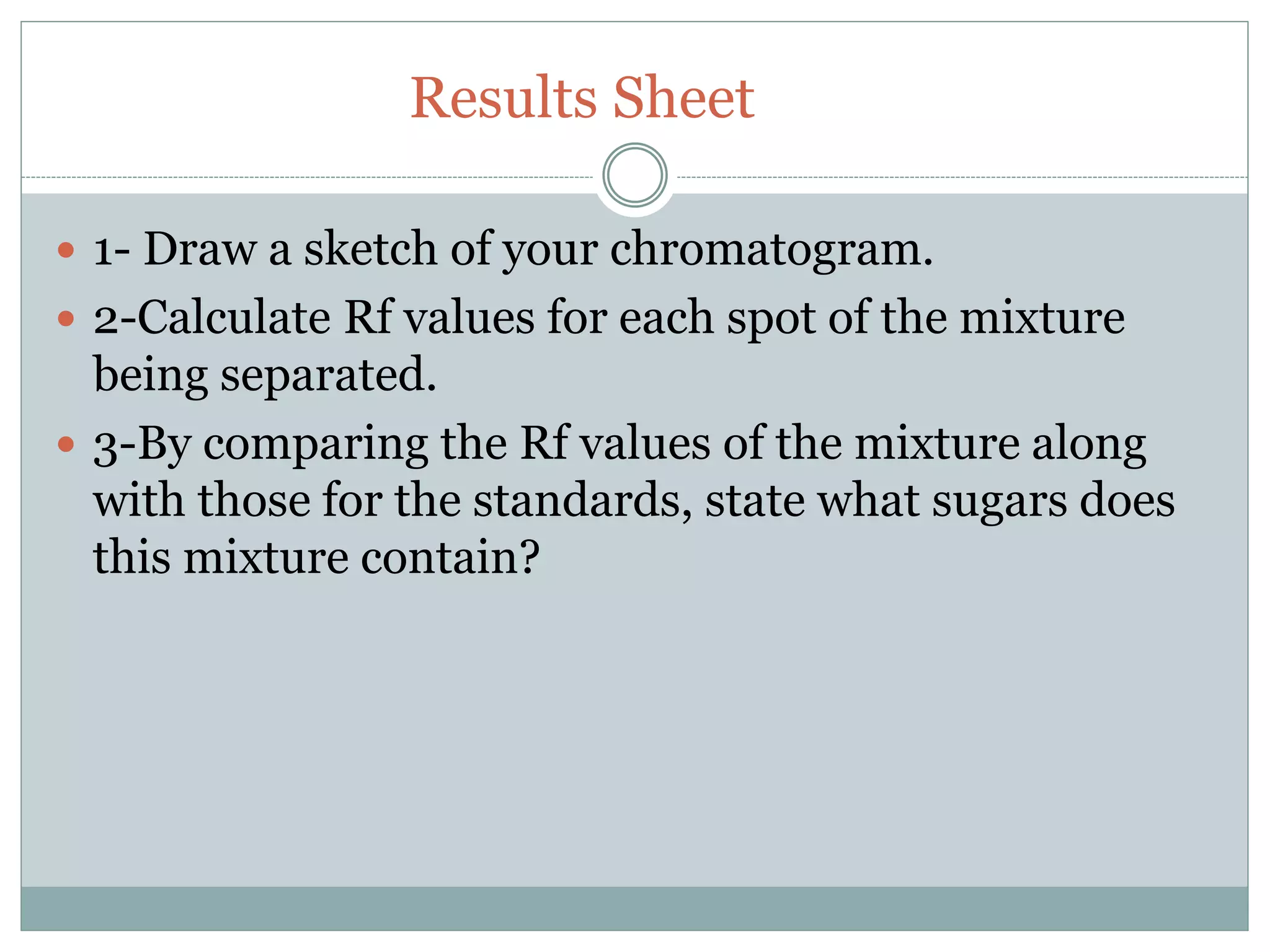 Separation ofsugarthroughpaperchromatography PPT