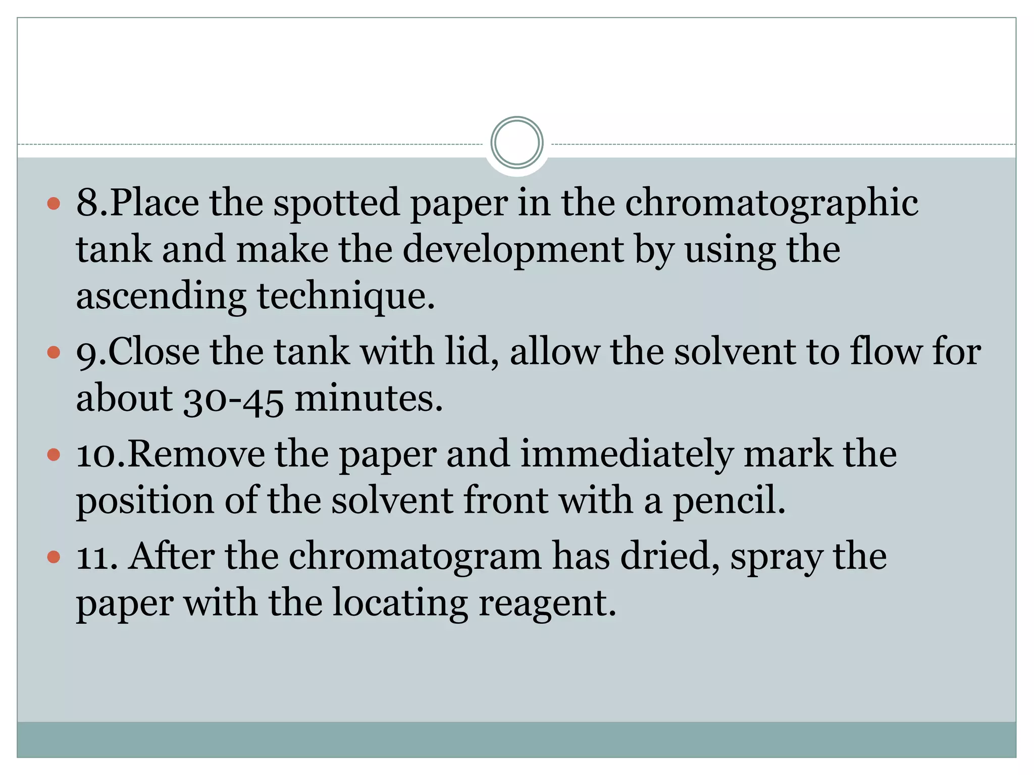 Separation ofsugarthroughpaperchromatography PPT