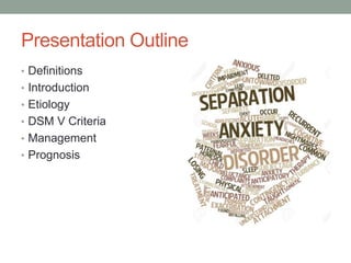 Separation Anxiety Disorder in Adults: Clinical Features, Diagnostic  Dilemmas and Treatment Guidelines
