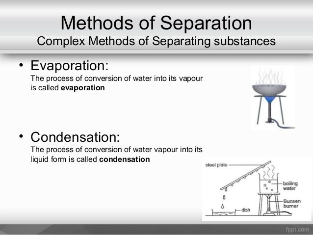 Separation of mixtures