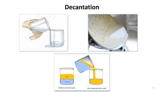 Decanting Science Tutorial Separation of substances: For class 6 | PDF