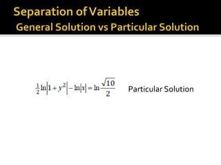 Particular Solution
 