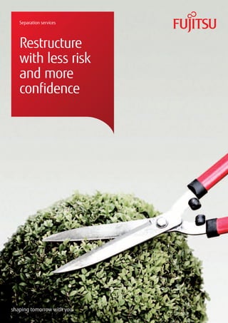 Separation services




   Restructure
   with less risk
   and more
   confidence




shaping tomorrow with you
 