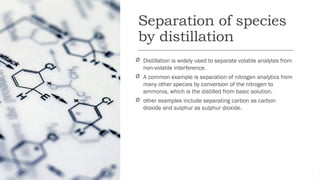 Separation technique in analytical Chemistry | PPTX