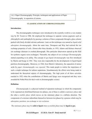 Separation techniques in analytical chemistry | PDF