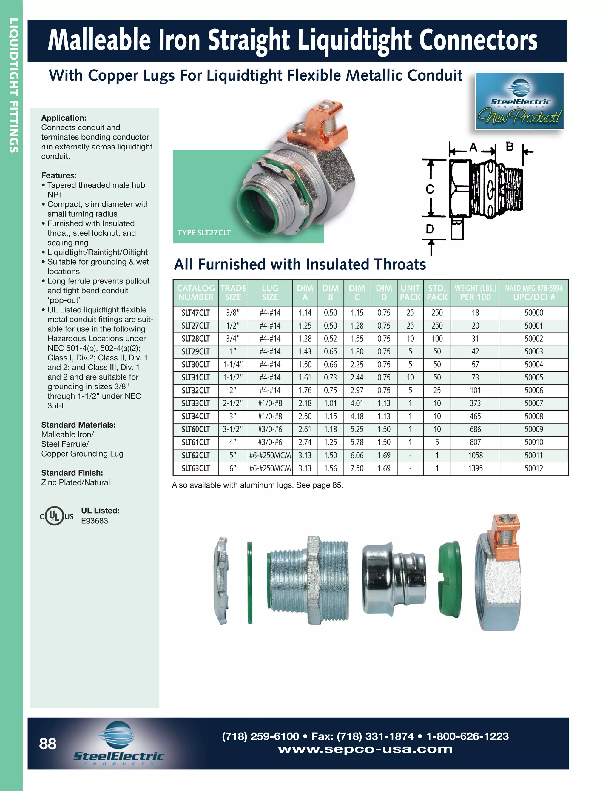 SEPCO Steel Electric Conduit & Cable Fittings Liquidtight Fittings PDF
