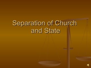 Separation of Church  and State 