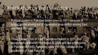 Separation of east pakistan