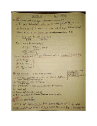 Separation of variables differential equation