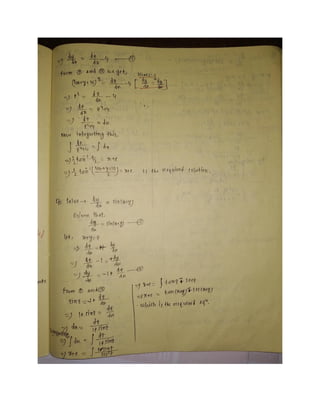 Separation of variables differential equation