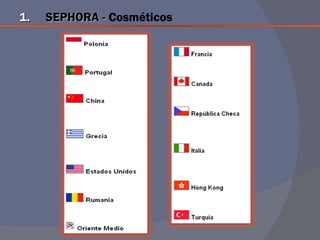 1.   SEPHORA - Cosméticos
 