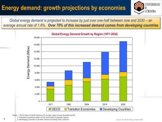 307/03/15 Antonio Moreno Muñoz. Área de Electrónica. Universidad de Córdoba.
What is happening?
CO2
emissions
contribute to climate
change, which impacts
water systems.
Energy production results
in CO2
emissions.
Water is needed to
generate energy and
energy is needed to
provide water.
WATERWATER
CARBONCARBONENERGYENERGY
 Organizations will need to optimize their use of energy and water and minimize GHG
emissions.
 