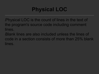 Line of Code (LOC) Matric and Function Point Matric | PPTX