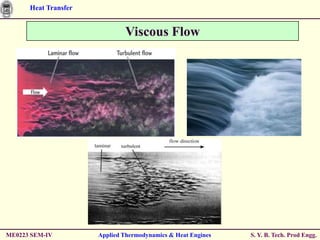 Heat Transfer


                              Viscous Flow




ME0223 SEM-IV         Applied Thermodynamics & Heat Engines   S. Y. B. Tech. Prod Engg.
 