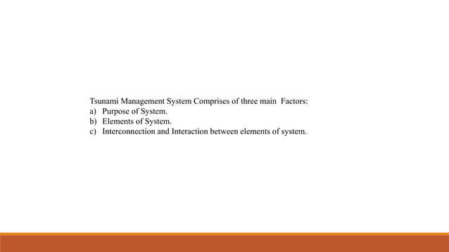 System Engineering Tsunami Detection Ppt