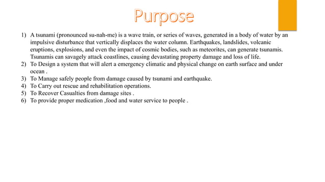 System Engineering Tsunami Detection Ppt
