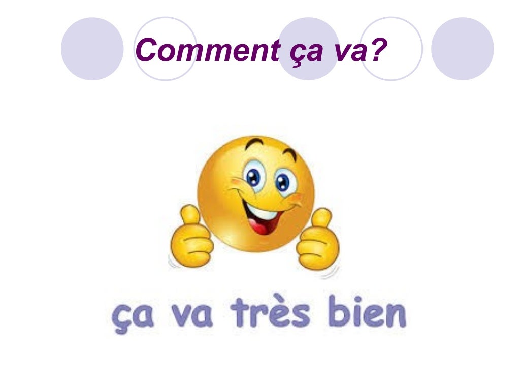 Se présenter demander et dire comment ça va