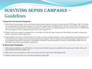 Surviving sepsis campaign –
Guidelines
 