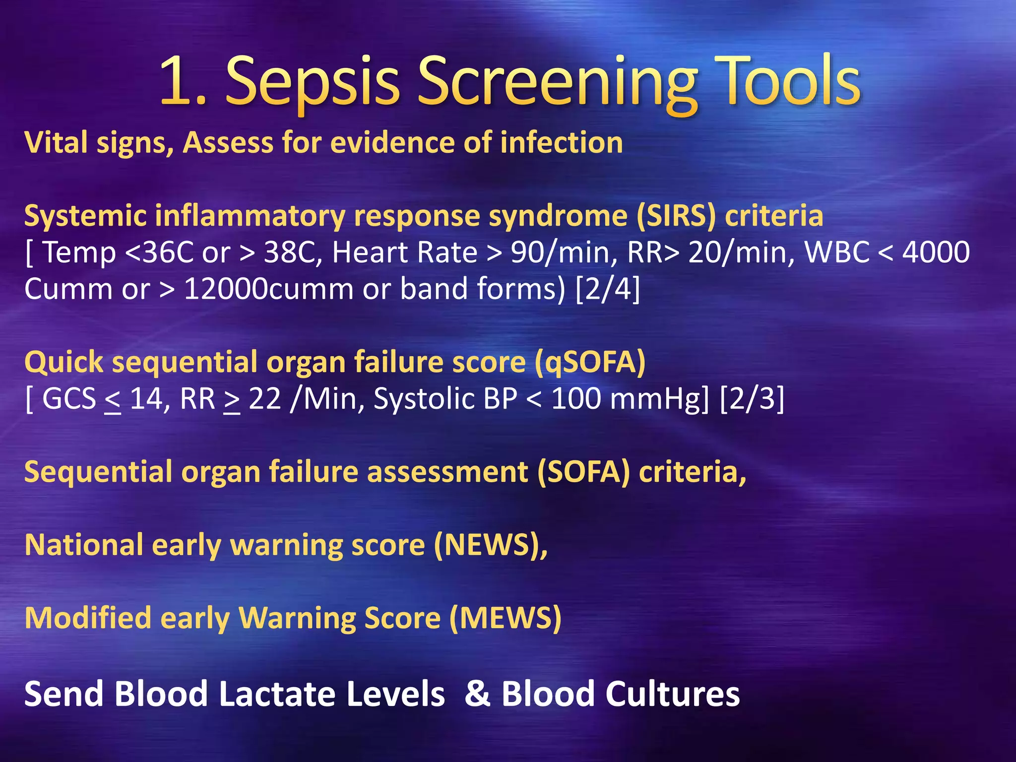 Sir Raste sepsis lecture | PPTX
