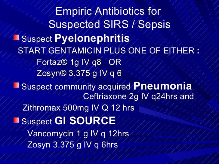 Sepsis and septic shock