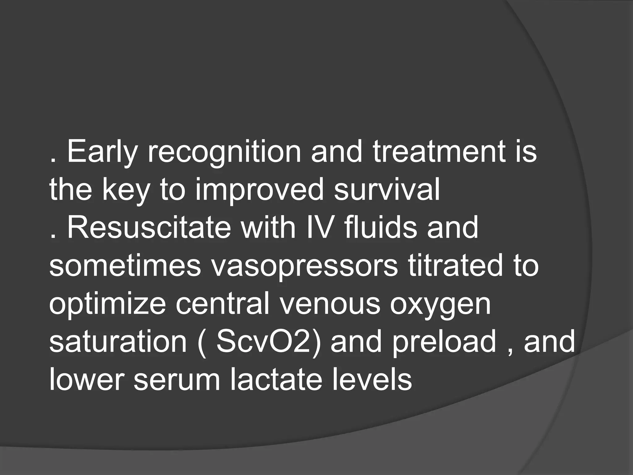 Sepsis and septic shock guidelines ppt