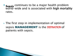 Sepsis In critical care 2019 final | PPTX