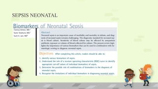 SEPSIS NEONATAL
 