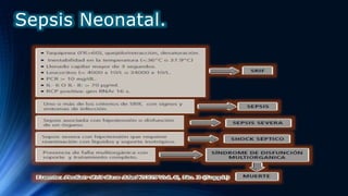 Sepsis Neonatal.
 