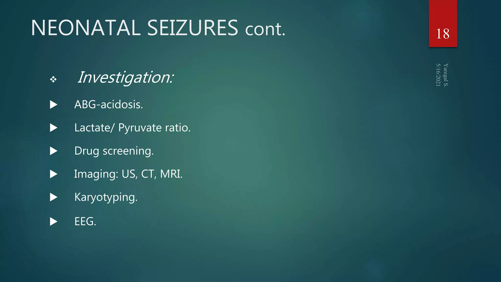 Sepsis, seizure & birth injuries PPT