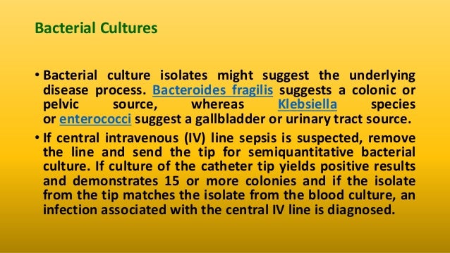 Sepsis workup