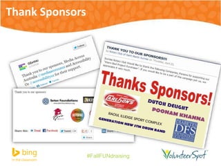#FallFUNdraising 
Thank Sponsors 
 