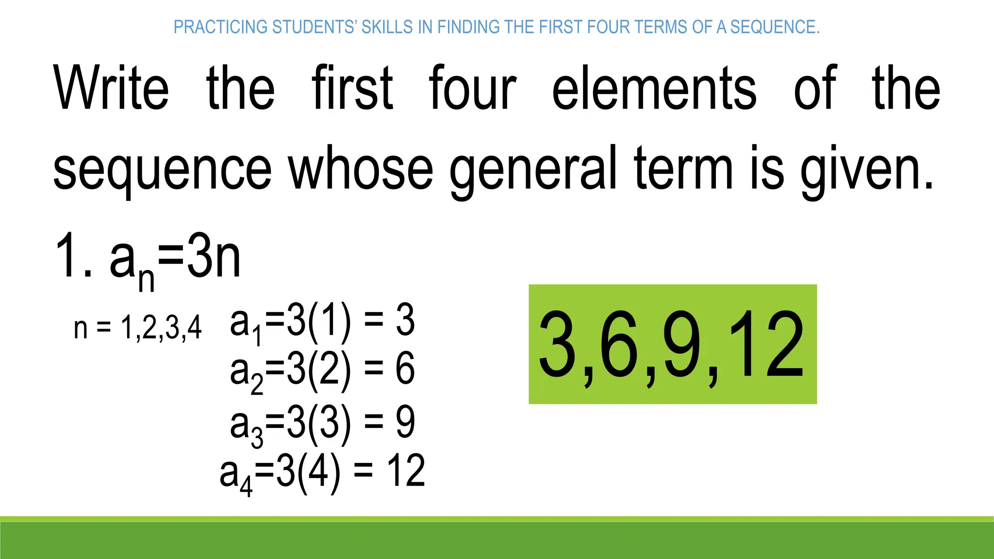 MATH G10 SEQUENCES, different types, and solutions | PPTX