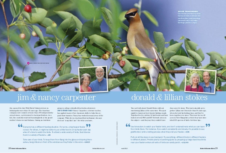 Wbu Founders Featured In Birds And Bloom Magazine