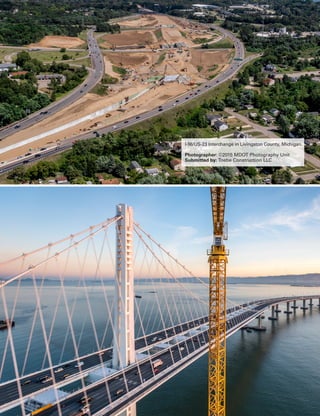Sept.-Oct. 201522 TransportationBuilder
I-96/US-23 Interchange in Livingston County, Michigan.
Photographer: ©2015 MDOT Photography Unit
Submitted by: Toebe Construction LLC
 