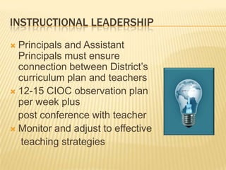 Increase Teacher CapacityTargeted Professional Development for Teachers to build capacityRenewed effort to retain staffAggressive recruitment program