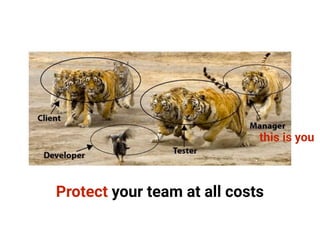 Protect your team at all costs
this is you
 