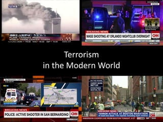 Terrorism
in the Modern World
 