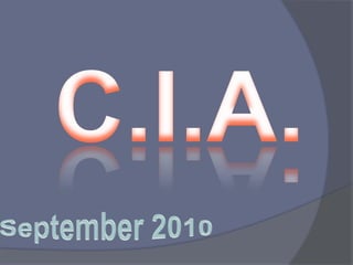 C.I.A. September 2010 