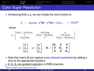 Sssg Matrix Sparsity Based Super Resolution Using Color Channel Constraints | PDF