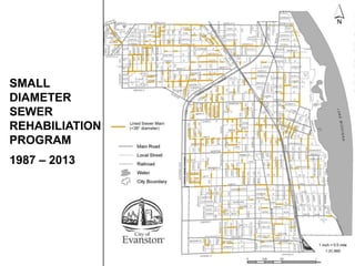 SMALL
DIAMETER
SEWER
REHABILIATION
PROGRAM
1987 – 2013
 