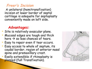 Transfixation Incision SEPTAL SURGERY & ANTRAL PUNCTURE | PPT