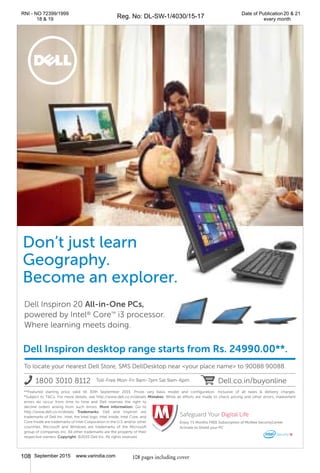 108 September 2015 www.varindia.com 108 pages including cover
 