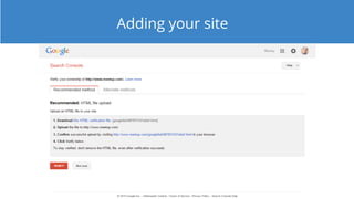 Adding your site
 